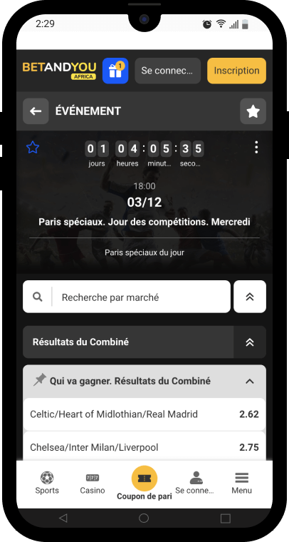 cotes boostees betandyou africa